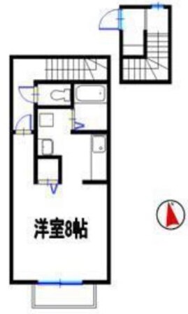 英賀保駅 徒歩15分 2階の物件間取画像